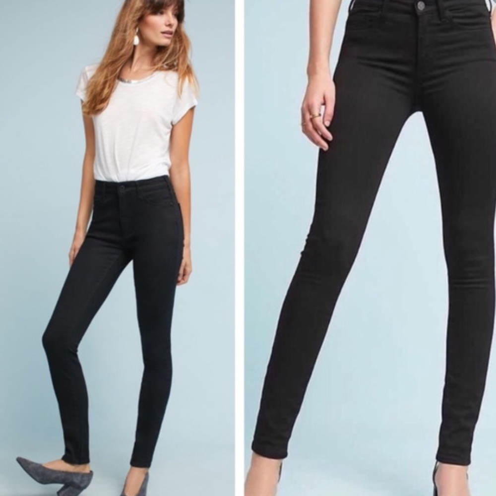 Anthropologie Pilcro Black High Rise Skinny Jeans